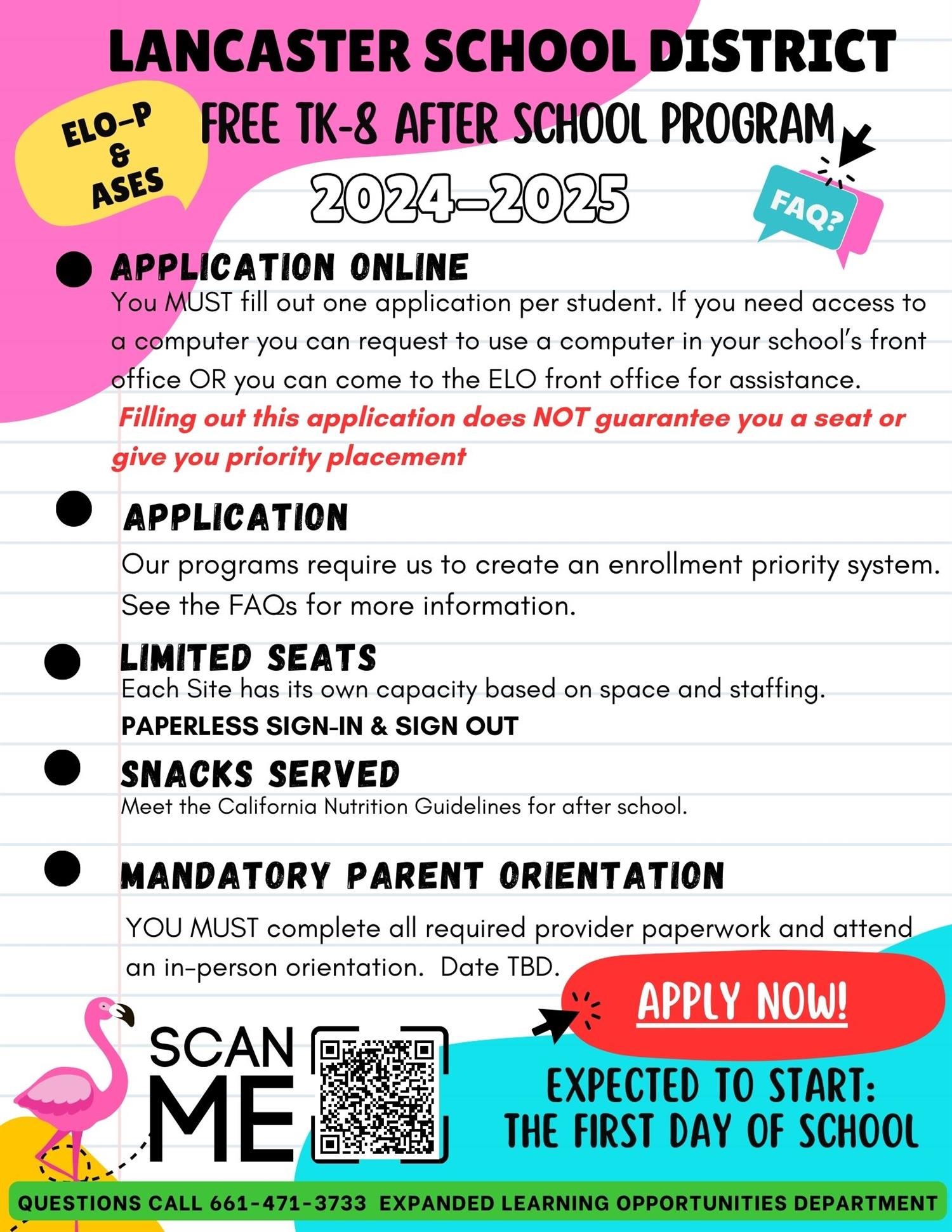 2024-2025 After School Program 